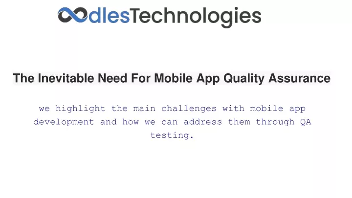 the inevitable need for mobile app quality