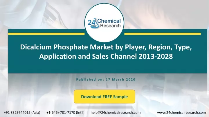 dicalcium phosphate market by player region type