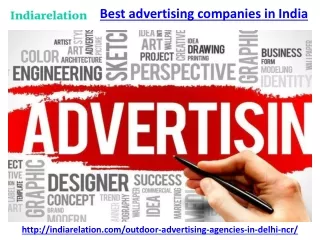 Find the best advertising companies in india