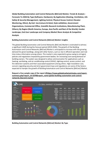 global building automation and control networks