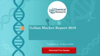 Gellan Market Report 2019 - Market Size, Share, Price, Trend and Forecast