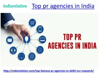 Know more about top pr agencies in india