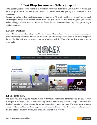 5 best blogs for amazon sellers support selling