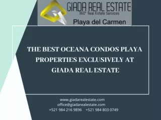 The best Oceana Condos Playa properties exclusively at Giada Real Estate