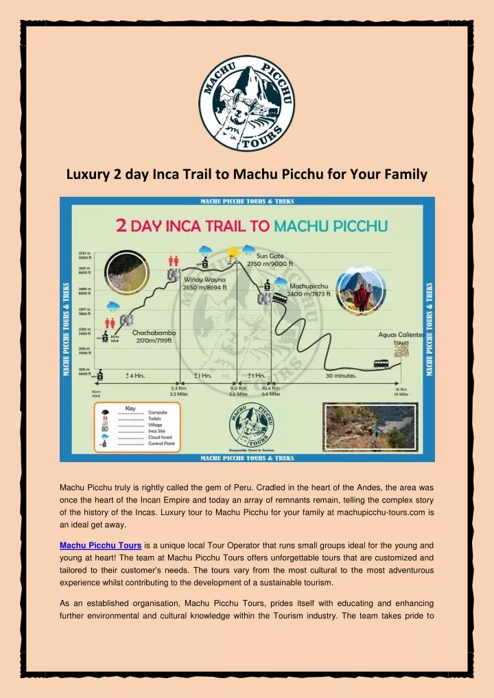luxury 2 day inca trail to machu picchu for your