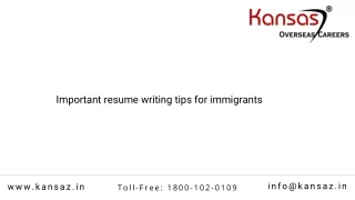 10 Resume Writing Tips For Immigrants