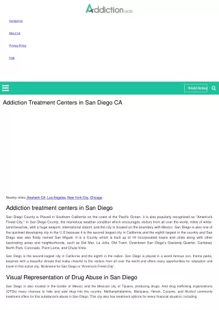 Addiction Aide | Addiction Treatment Centers in San Diego - California