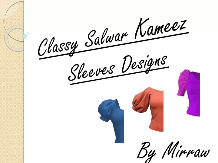 classy salwar kameez sleeves designs