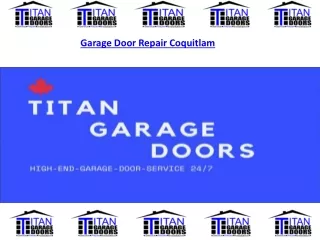 Garage Door Repair in Coquitlam