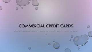 Business Banking and Commercial Credit Cards | Freedom Bank VA