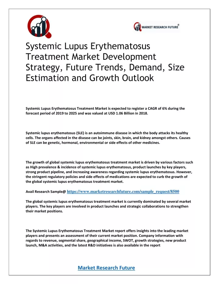 systemic lupus erythematosus treatment market