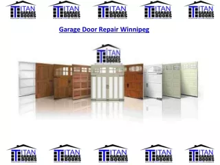 Garage Door Repair in Winnipeg