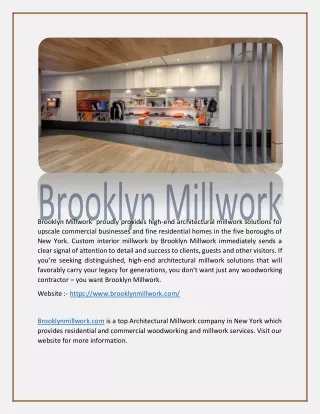 architectural millwork solutions nyc_brooklynmillwork.com
