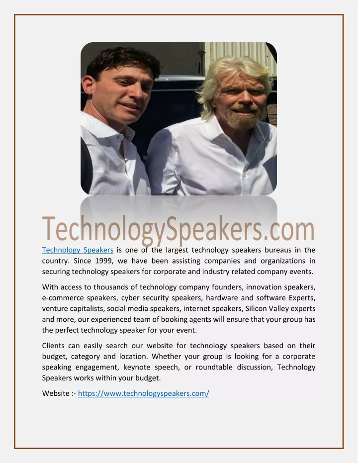 technology speakers is one of the largest