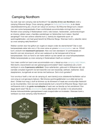 camping nordhorn