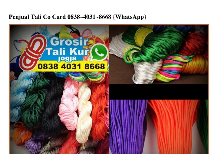 penjual tali co card 0838 4031 8668 whatsapp