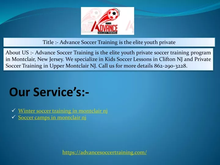 title advance soccer training is the elite youth