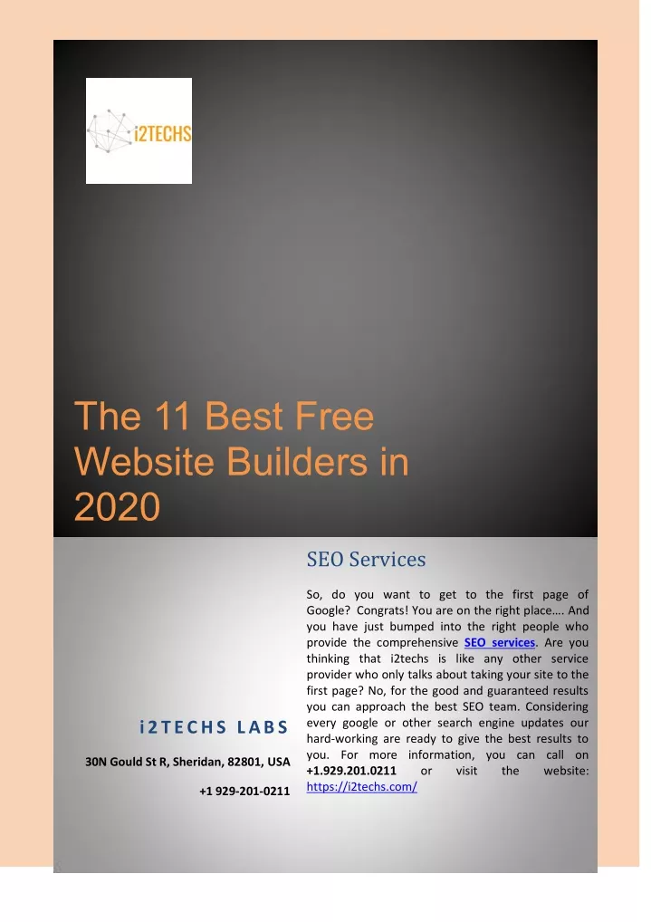 the 11 best free website builders in 2020