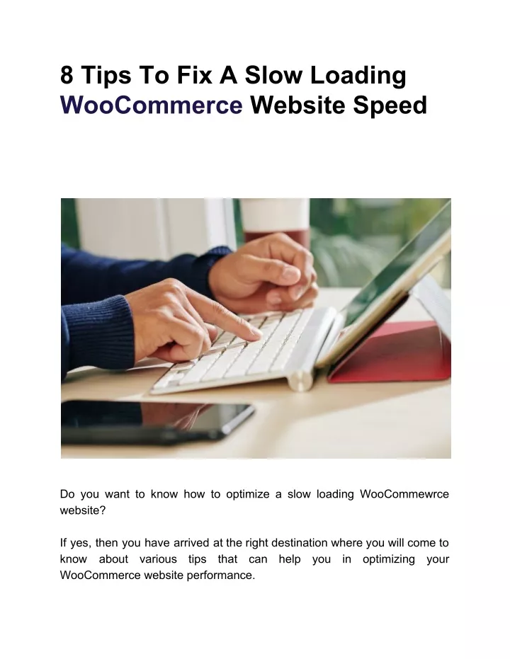 8 tips to fix a slow loading woocommerce website