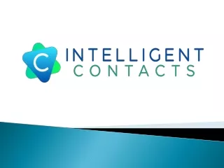 Intelligent Contacts Slideshare