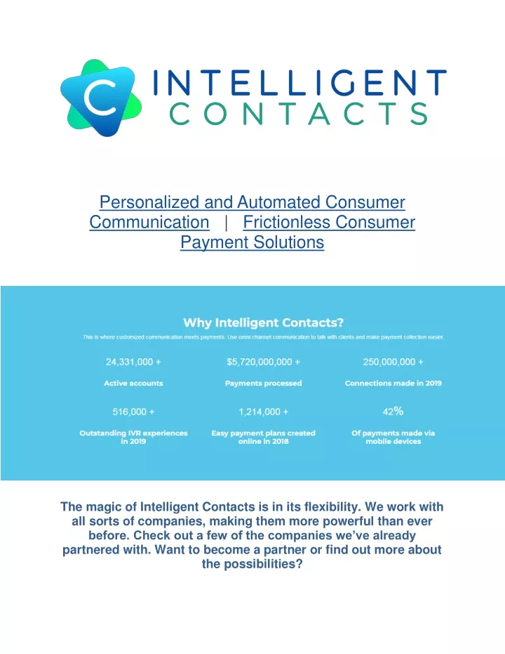 personalized and automated consumer communication