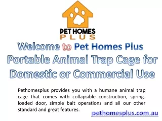 Portable Animal Trap Cage for Domestic or Commercial Use