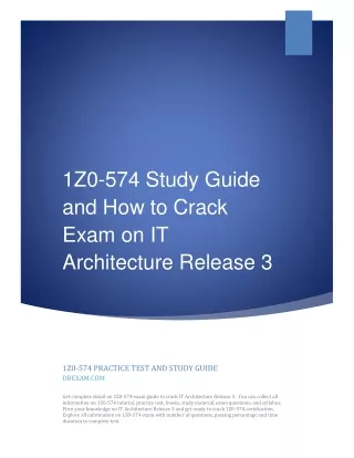 1z0 574 study guide and how to crack exam