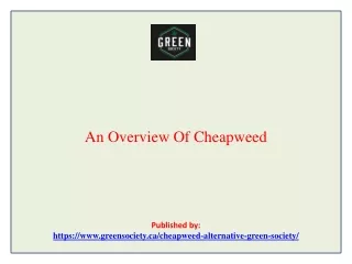 An Overview Of Cheapweed