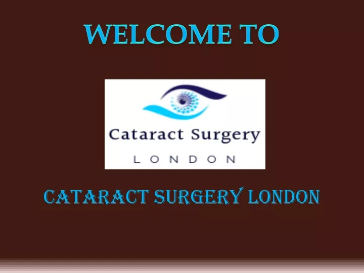 cataract surgery london