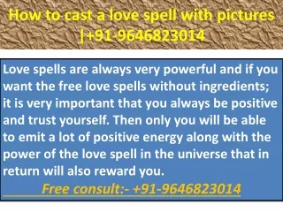 How to cast a love spell with pictures | 91-9646823014