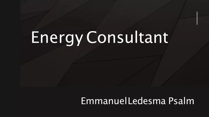 energy consultant