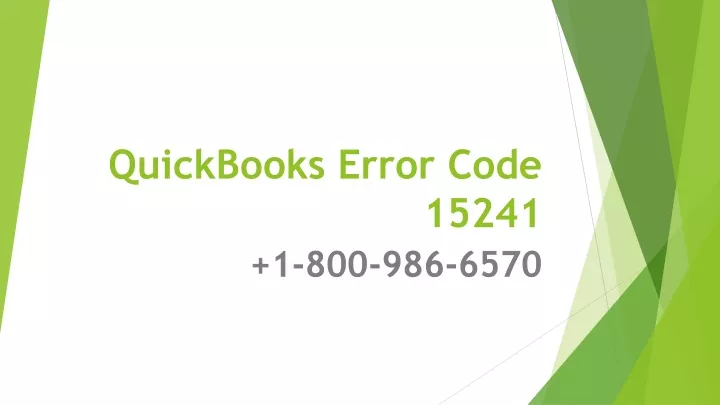 quickbooks error code 15241