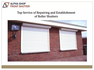 top service of repairing and establishment
