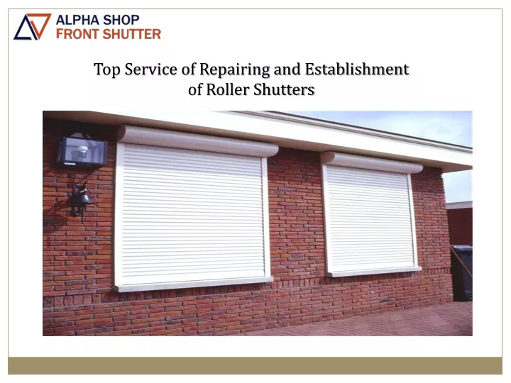 top service of repairing and establishment