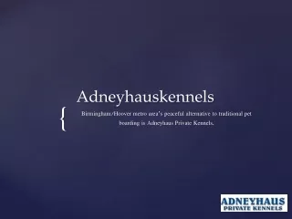Adneyhauskennels-Small Boarding Kennel