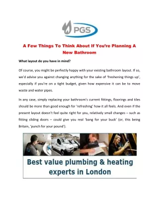 a few things to think about if you re planning