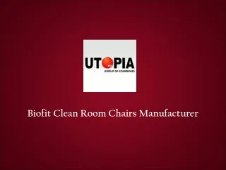 Hospital Biofit Clean Room Chairs