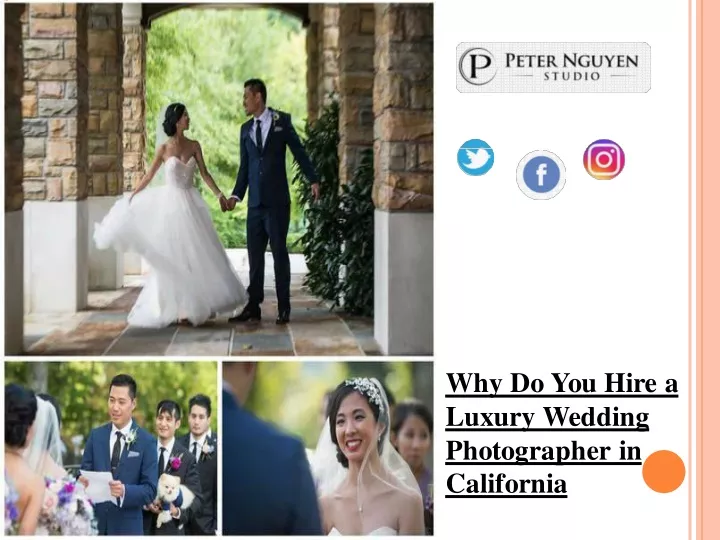 why do you hire a luxury wedding photographer