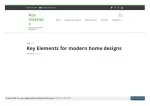 Key Elements for modern home designs - slide 1