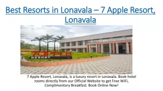 Resorts in Lonavala | Weekend Getaways Near Pune