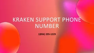 Kraken Support Phone Number【1(856) 295-1229★】