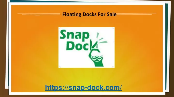 floating docks for sale