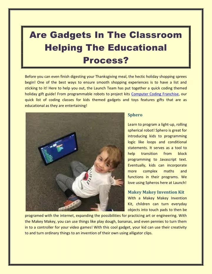 are gadgets in the classroom helping