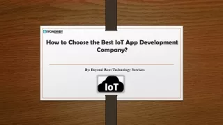 How to choose the best IoT development services and solutions provider?