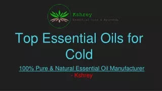 Best Essential Oils For Cold And Cough