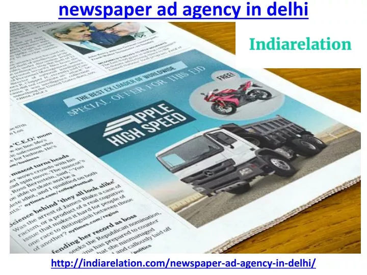 newspaper ad agency in delhi
