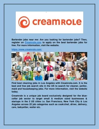 Job posting site | Creamrole.com