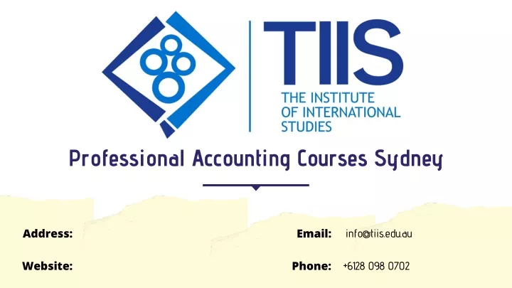 professional accounting courses sydney