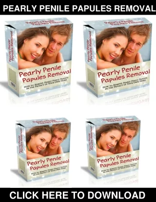 Pearly Penile Papules Removal PDF, eBook by Josh Marvin