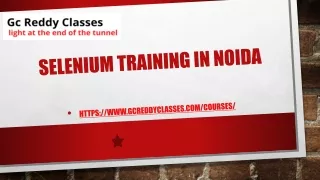 selenium training in noida
